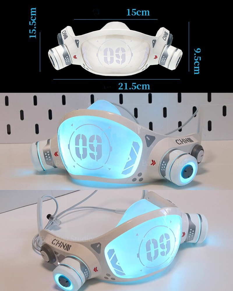 Led Mech Tech Cyberpunk LED Glow Hand Armor Mech Mask(Sold Separately) – Techwear ...