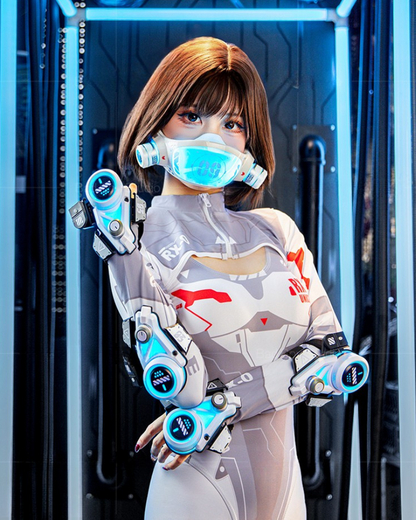 Cyberpunk LED Glow Hand Armor Mech Mask(Sold Separately)