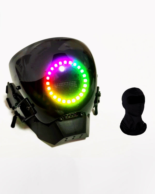 Cyberpunk LED Half Face Mask