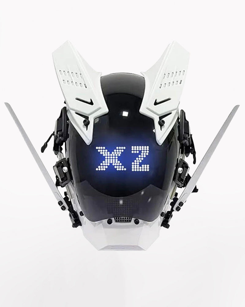 Cyberpunk LED Light Helmet Mask