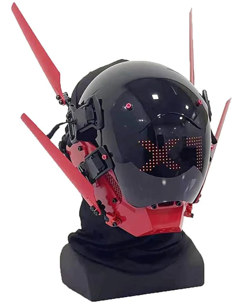 Cyberpunk LED Light Helmet Mask