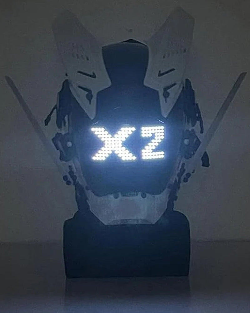 Cyberpunk LED Light Helmet Mask