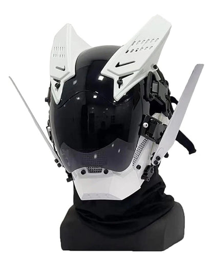 Cyberpunk LED Light Helmet Mask