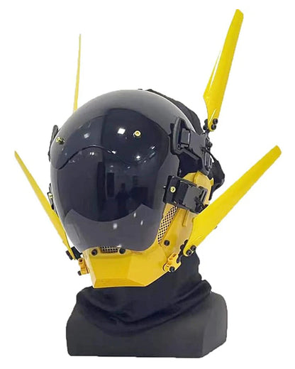 Cyberpunk LED Light Helmet Mask