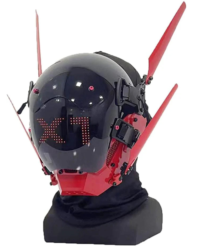 Cyberpunk LED Light Helmet Mask