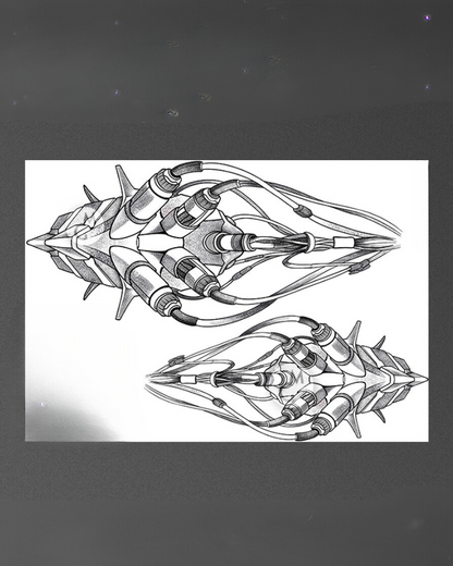 Mech Back Cyberpunk Tattoo