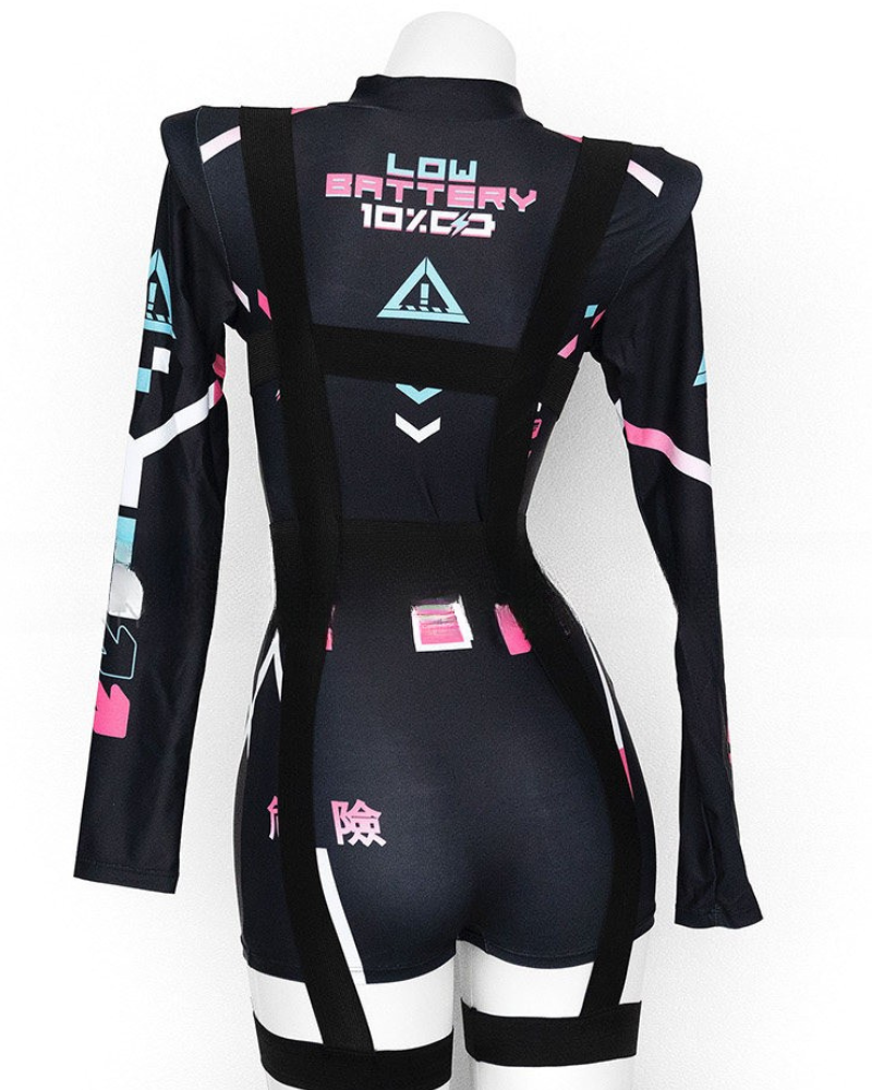 Cyberpunk Mech Cosplay Bodysuit