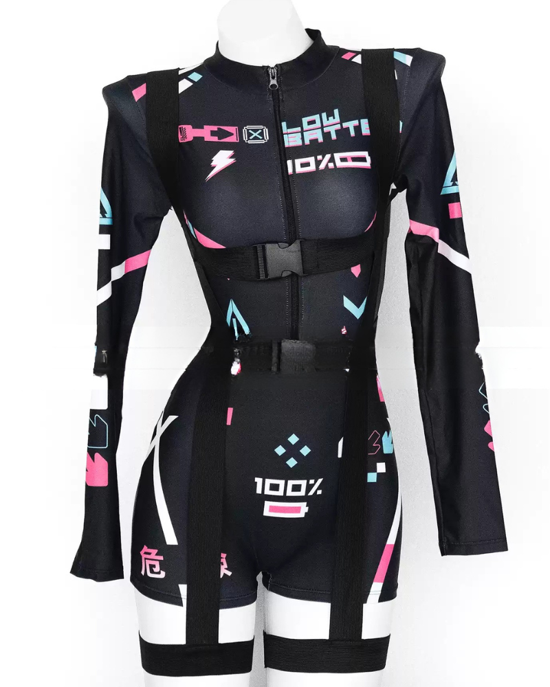 Cyberpunk Mech Cosplay Bodysuit