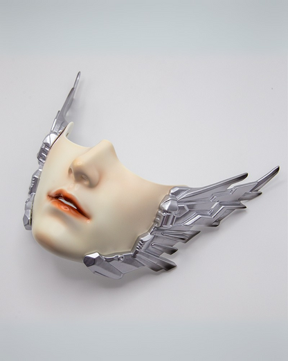 Cyberpunk Mecha Ascension Half-Face Cosplay Mask