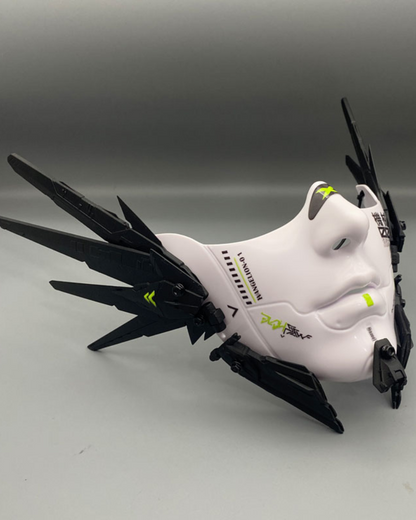 Cyberpunk Mecha Tech Half-Face Mask