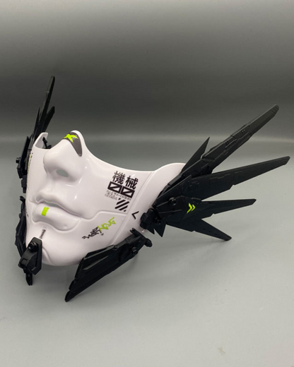 Cyberpunk Mecha Tech Half-Face Mask