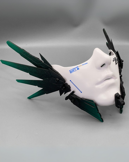 Cyberpunk Mecha Tech Half-Face Mask