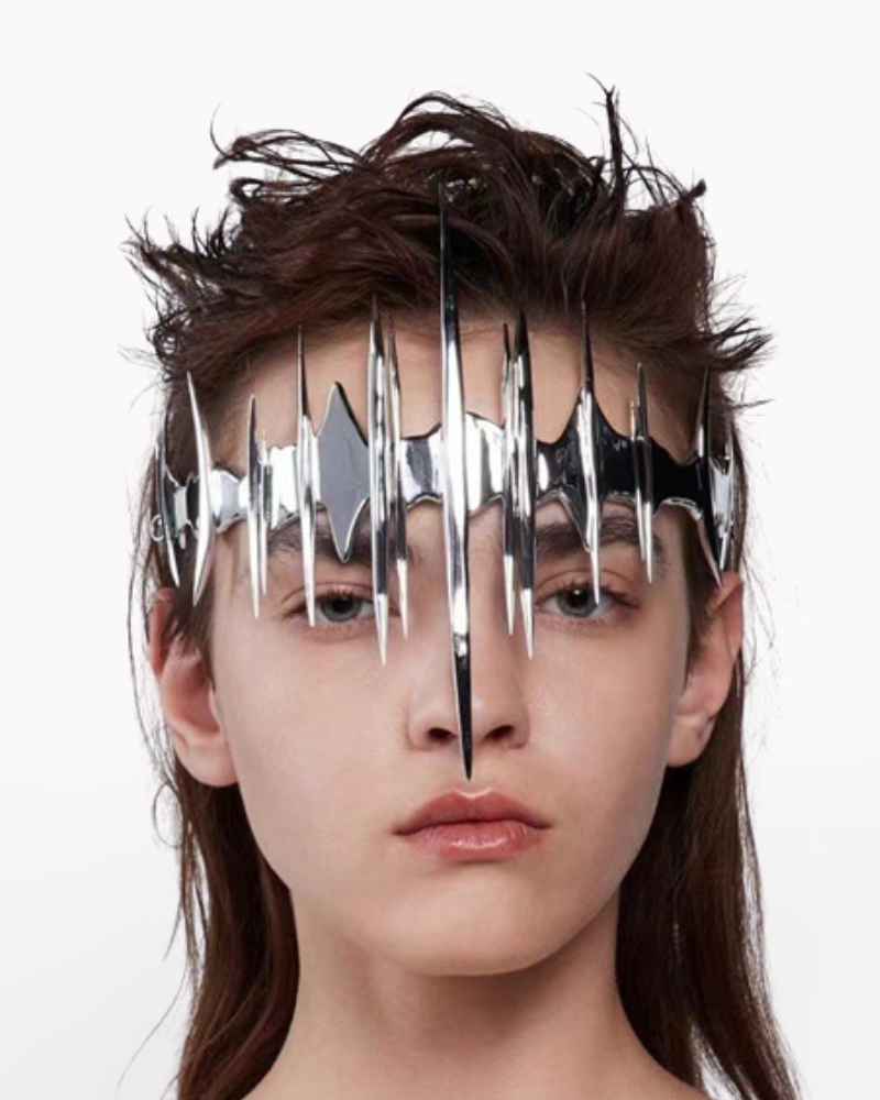 Cyberpunk Metal Sci-Fi Mask