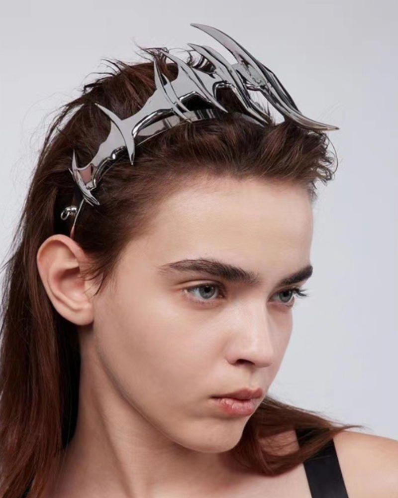 Cyberpunk Metal Sci-Fi Mask