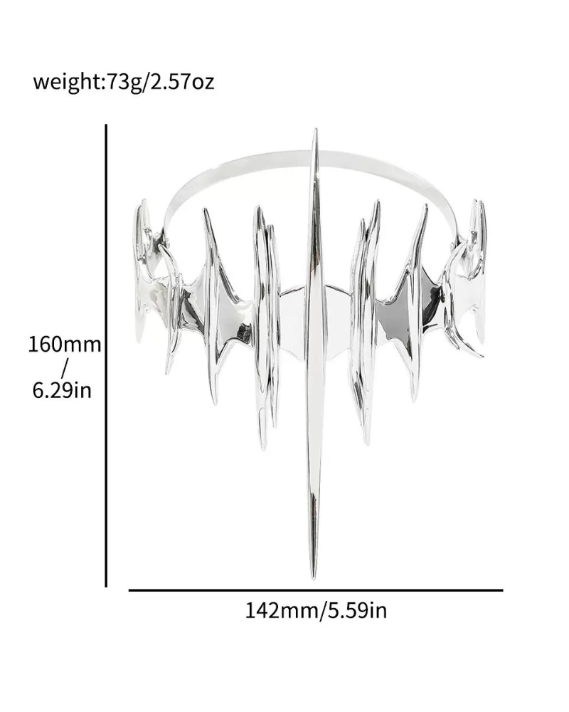 Cyberpunk Metal Sci-Fi Mask