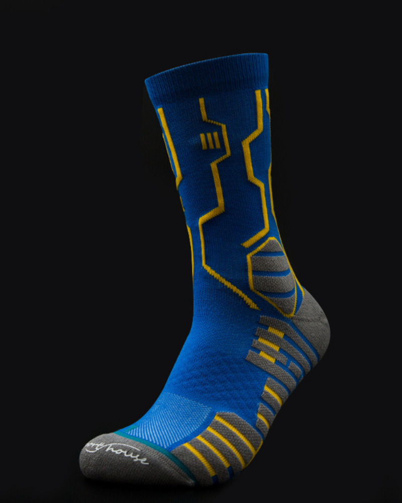 Cyberpunk Circuit Mid-calf Socks
