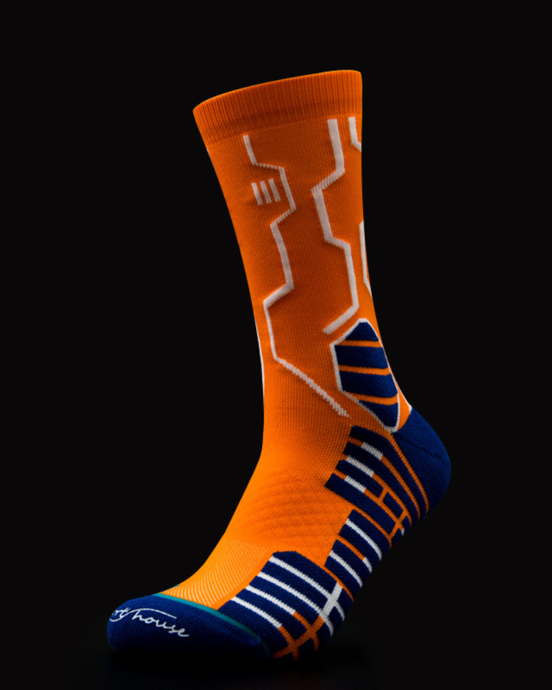 Cyberpunk Circuit Mid-calf Socks