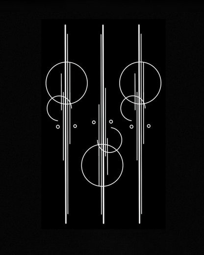 Line Minimalist Cyberpunk Tattoo