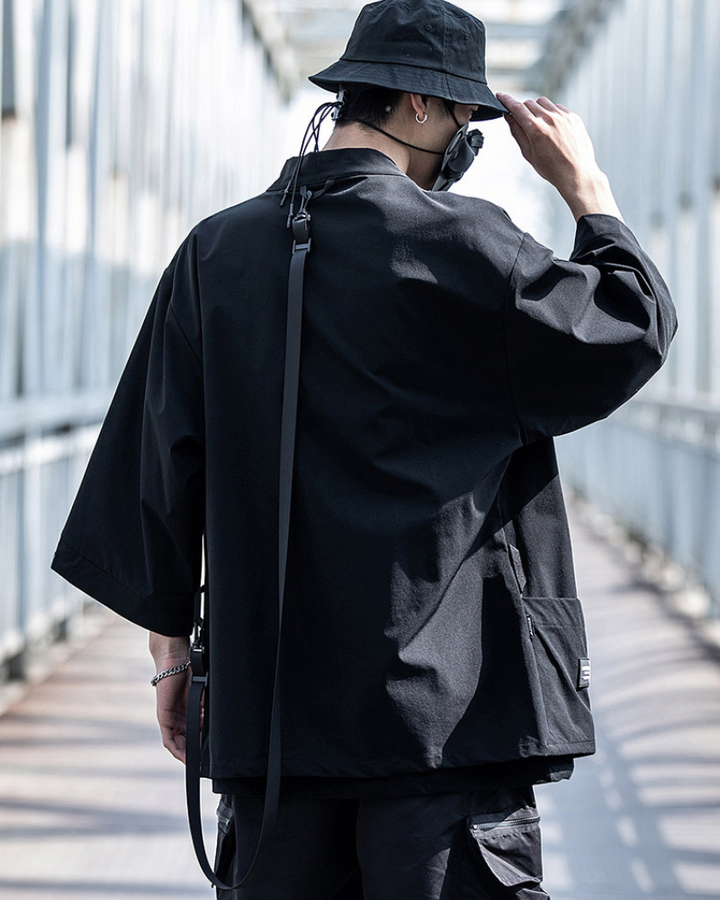 Kimono,techwear jacket, tech jacket,cyberpunk jacket, cyberpunk techwear jacket, cyberpunk samurai jacket, samurai jacket cyberpunk,ninja costume,ninja halloween costume,samurai jacket,cyberpunk style jacket,techwear,tech wear,affordable techwear,techwear fashion,Japanese techwear