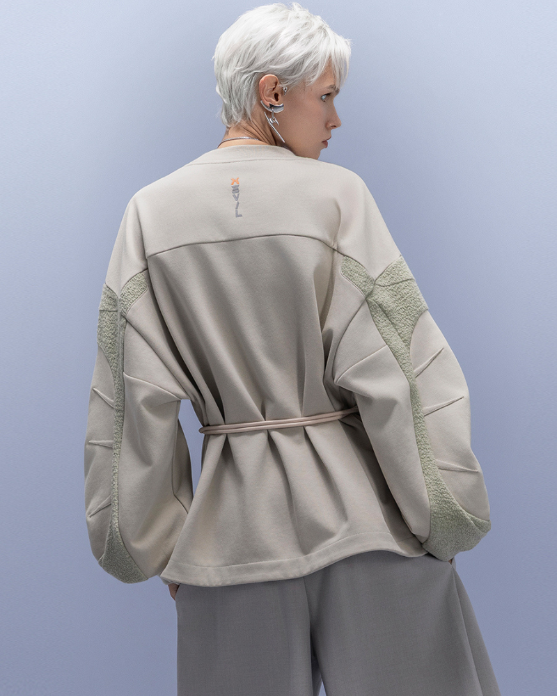 XIPHEVIL Cyberpunk Outfits High-Street Crewneck Sweatshirt