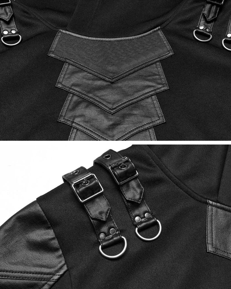 Cyberpunk Oversize Armored Pullover Hoodie