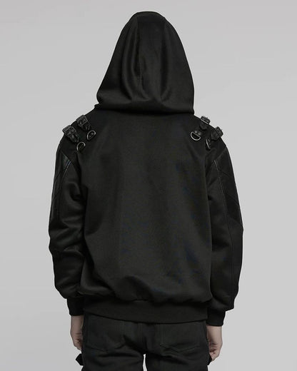 Cyberpunk Oversize Armored Pullover Hoodie