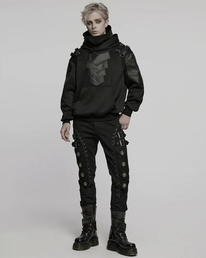 Cyberpunk Oversize Armored Pullover Hoodie