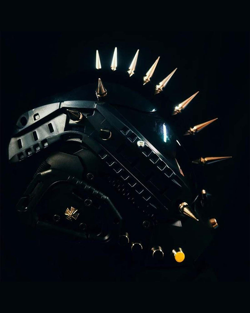 Cyberpunk Party Rivet Helmet Mask