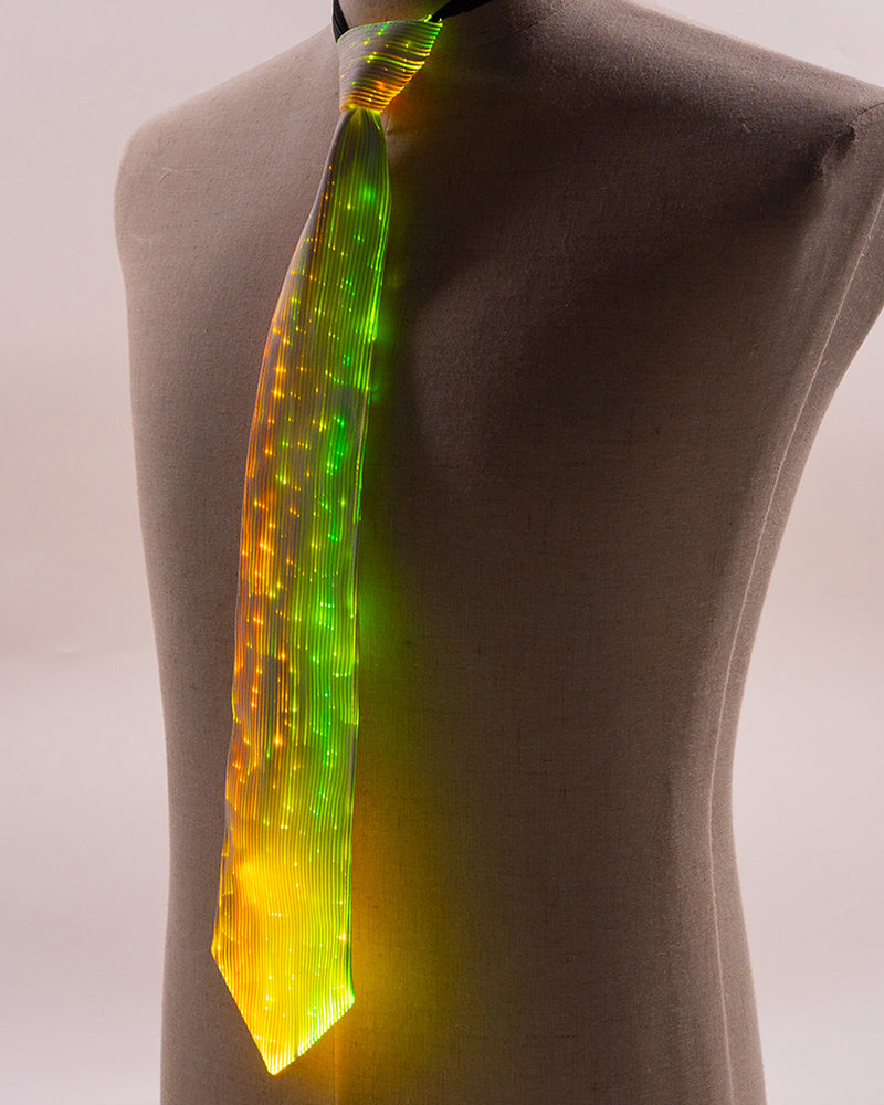 Cyberpunk Rave Clothing Luminous Necktie