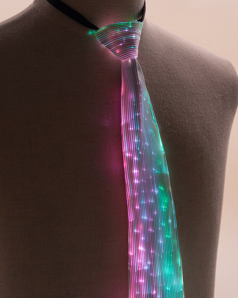 Cyberpunk Rave Clothing Luminous Necktie