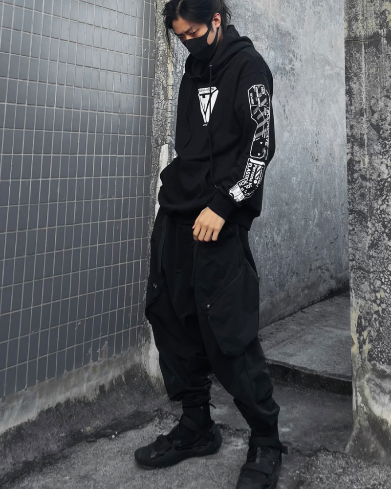 Cyberpunk Techwear Skull Hoodie