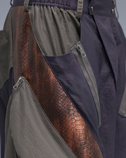 XIPHEVIL Cyberpunk Street-Style Star Arc Cocoon Pocket Shorts - Men