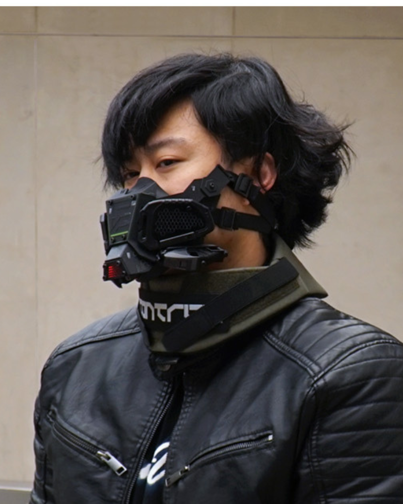 Cyberpunk Tech Half Face Mask