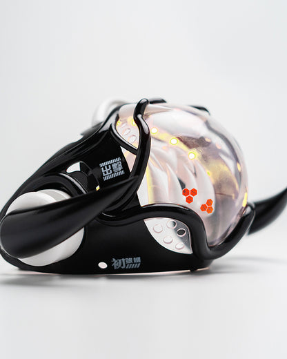 Tech Style Piranha Cyberpunk Half Face Mask