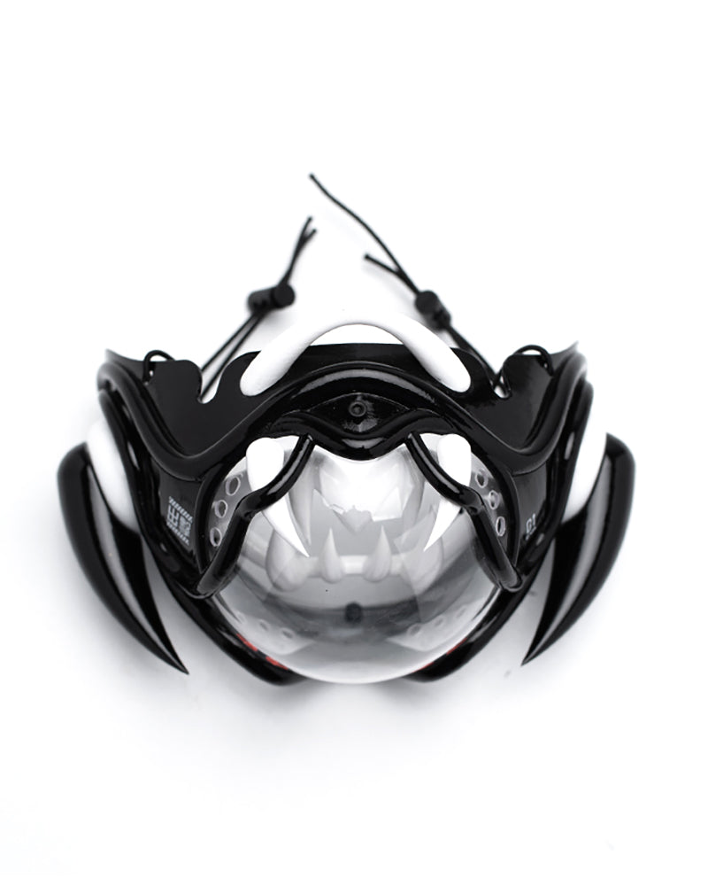 Tech Style Piranha Cyberpunk Half Face Mask