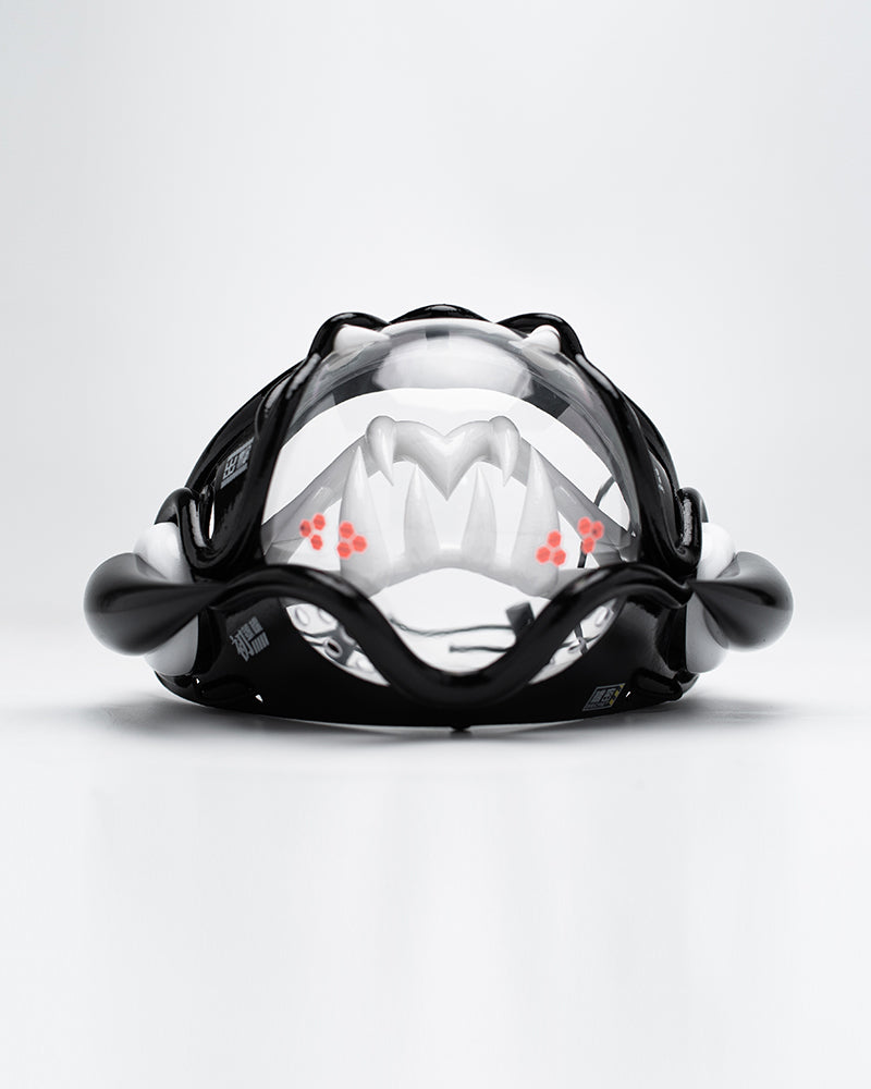 Tech Style Piranha Cyberpunk Half Face Mask