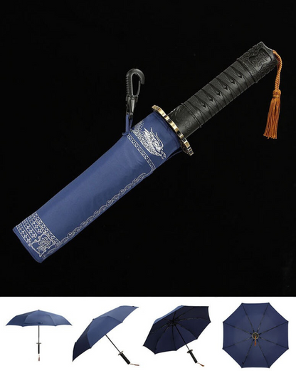 Cyberpunk Techwear Mini Katana Umbrella