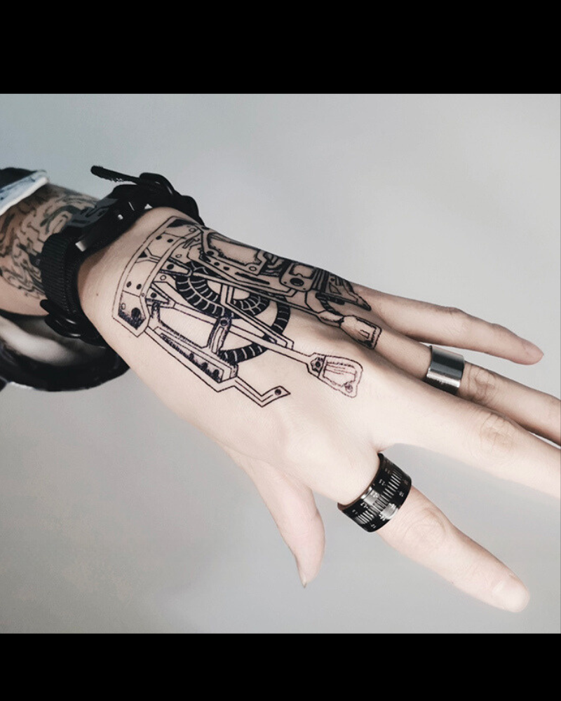 tattoos,hand tattoos,temporary tattoos,forearm tattoos,neck tattoos,finger tattoos,arm tattoos,couple tattoos,sleeve tattoos,tattoos ideas,japanese tattoos,juice tattoos,black tattoos,samurai tattoos,Cyberpunk Tattoo
