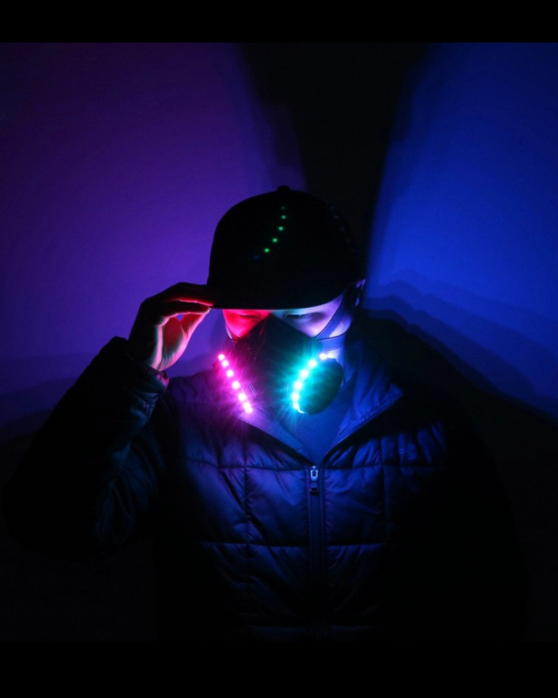 Cyberpunk Bar DJ Party LED Colorful Mask