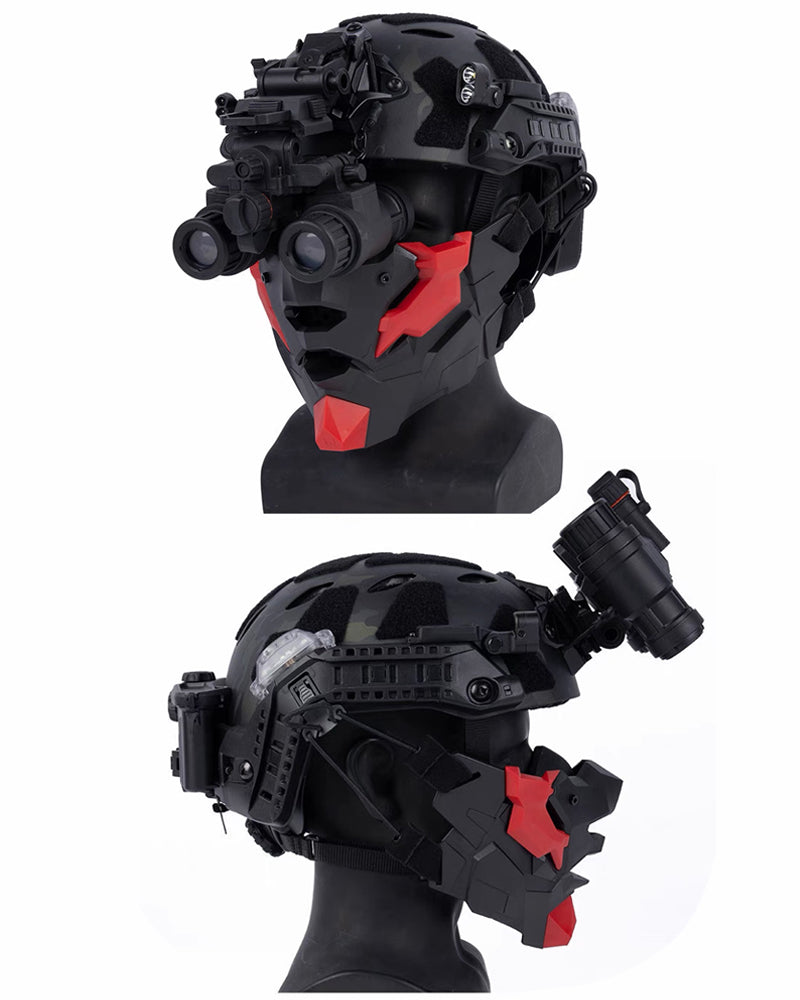 Cyberpunk Breathable Silicone Mechanic Cosplay Half Face Mask
