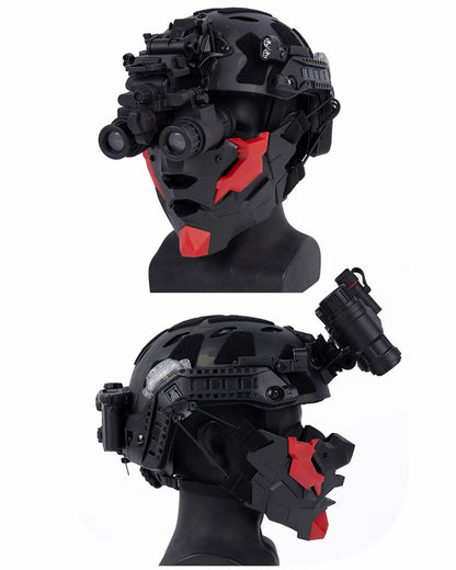 Cyberpunk Breathable Silicone Mechanic Cosplay Half Face Mask