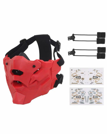 Cyberpunk Breathable Silicone Mechanic Cosplay Half Face Mask