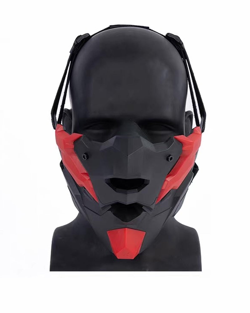 Cyberpunk Breathable Silicone Mechanic Cosplay Half Face Mask