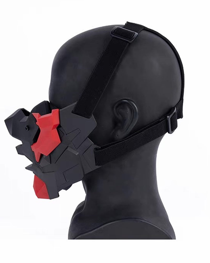 Cyberpunk Breathable Silicone Mechanic Cosplay Half Face Mask