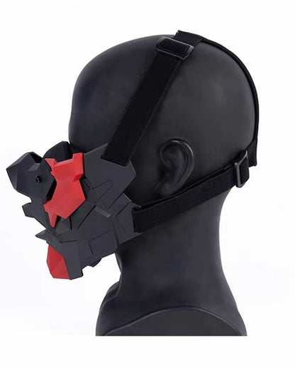 Cyberpunk Breathable Silicone Mechanic Cosplay Half Face Mask