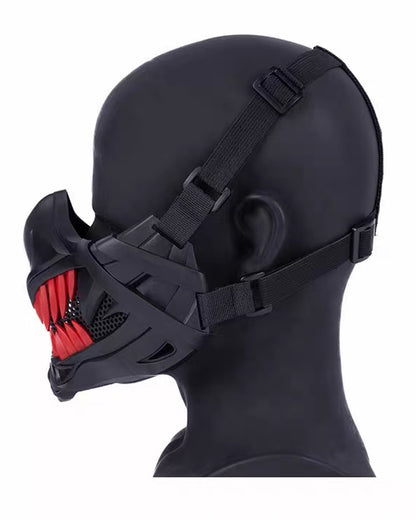 Cyberpunk Breathable Wire Mesh Cosplay Half Face Mask
