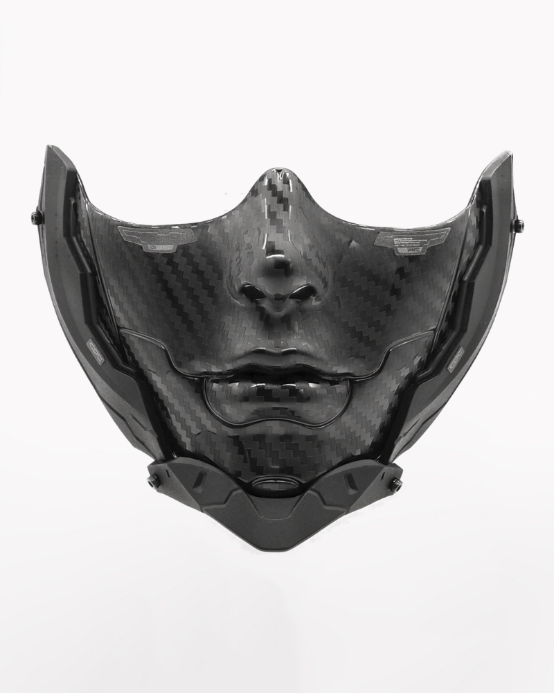 Cyberpunk Carbon Fiber Tactical Half Mask