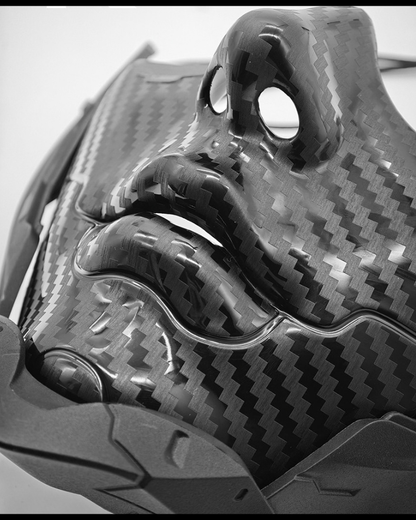 Cyberpunk Carbon Fiber Tactical Half Mask
