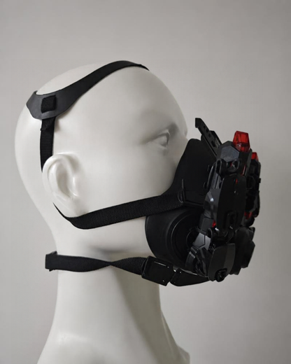 Cyberpunk Cosplay Glowing Mechanical Mask