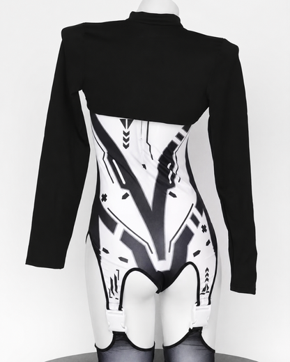 Cyberpunk Futuristic Cut-out Bodysuit